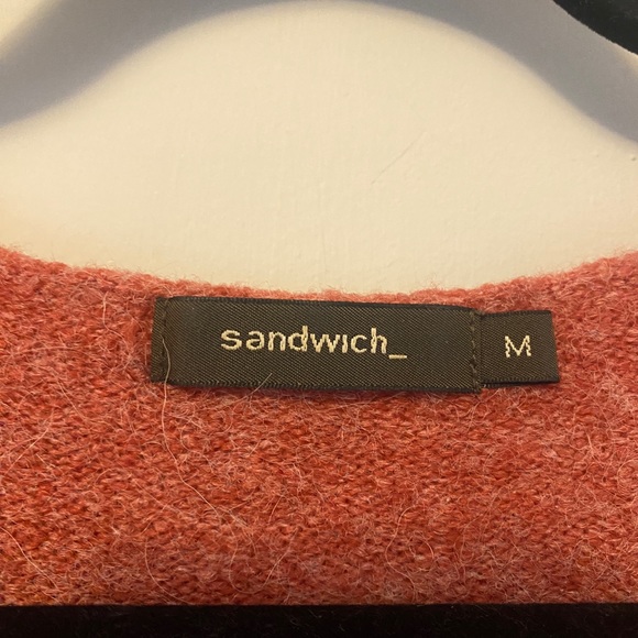 sandwich_ Red/Pink Sweater with adjustable drawstring on the left side - Picture 5 of 7